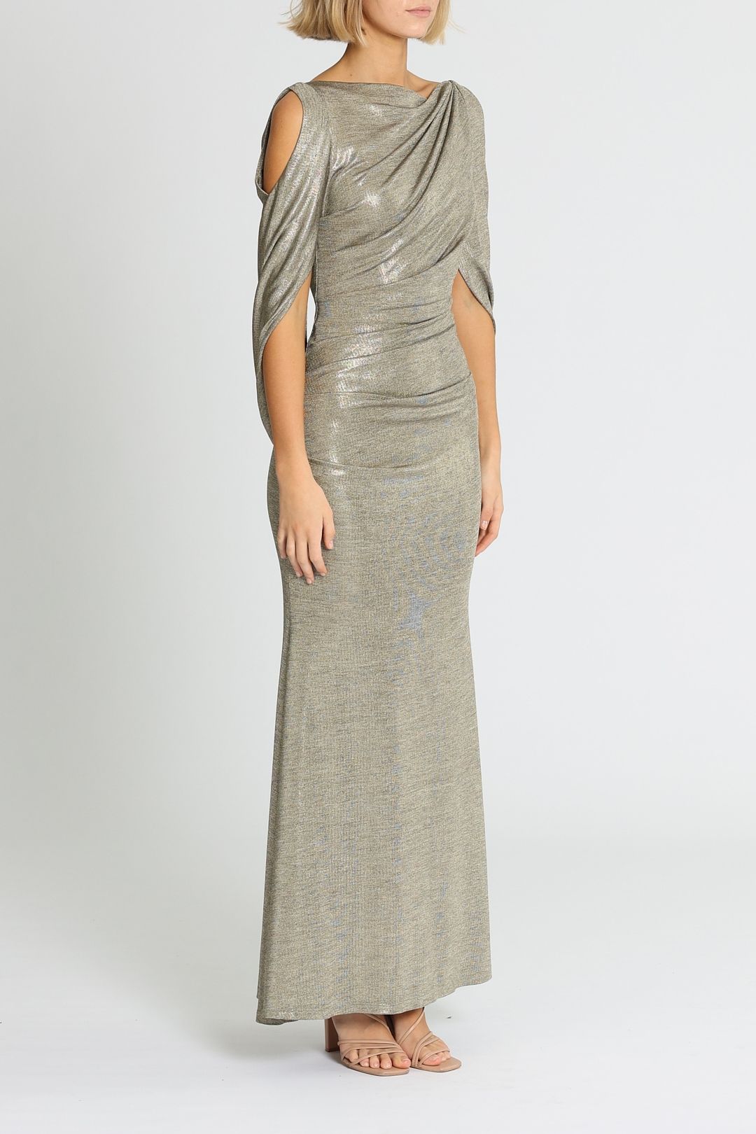 Lana Metallic Gown by Montique for Hire