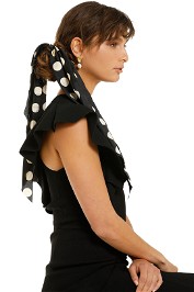 Morgan-and-Taylor-Gretchen-Scrunchie-With-Long-Tails-Black-Spot-Product-One