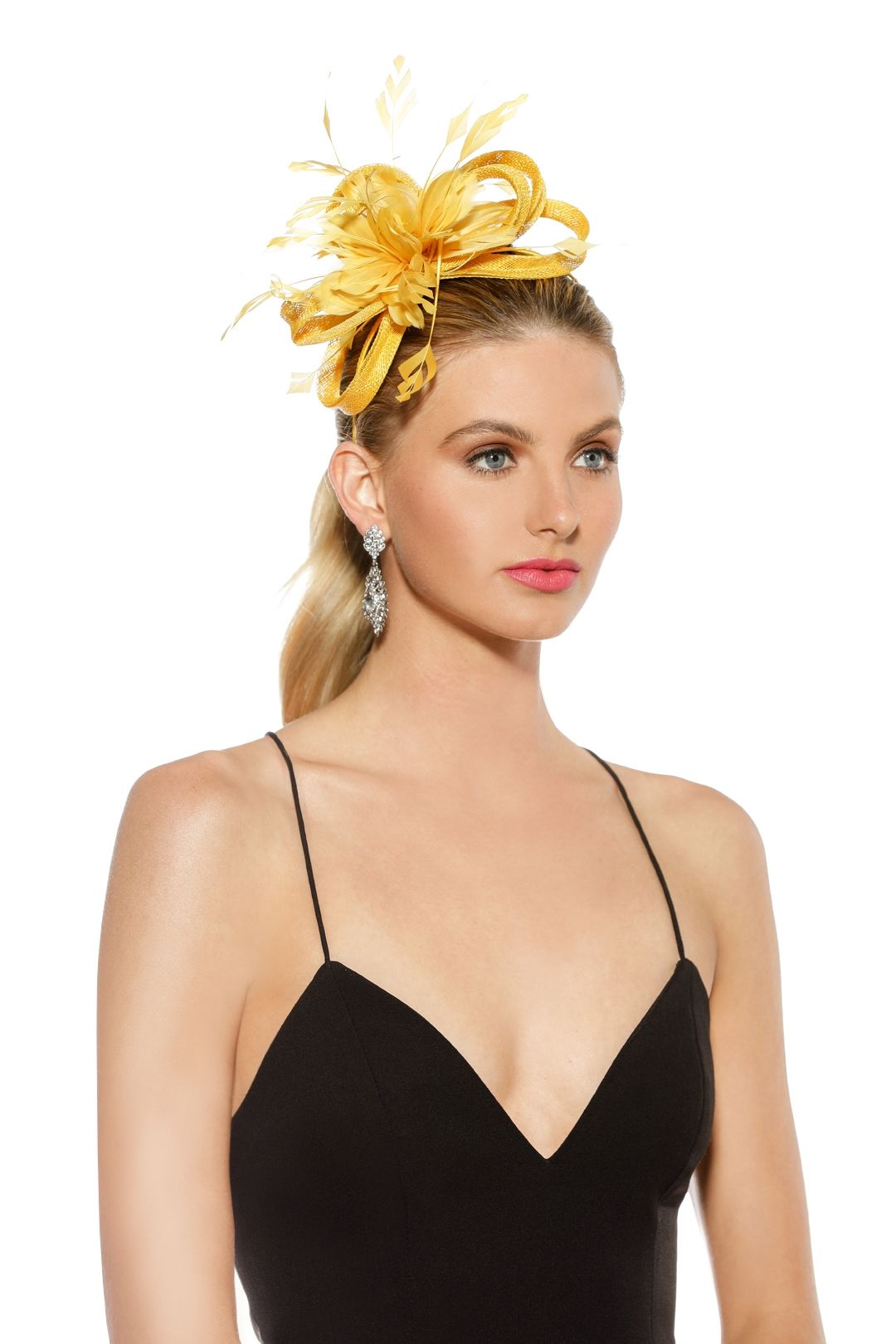 Morgan & Taylor Cindy Fascinator in Yellow main image 0