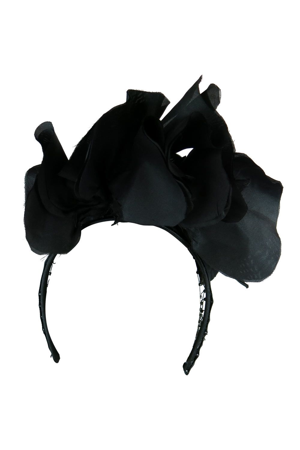 Morgan and Taylor - Zoe Fascinator - Black - Back