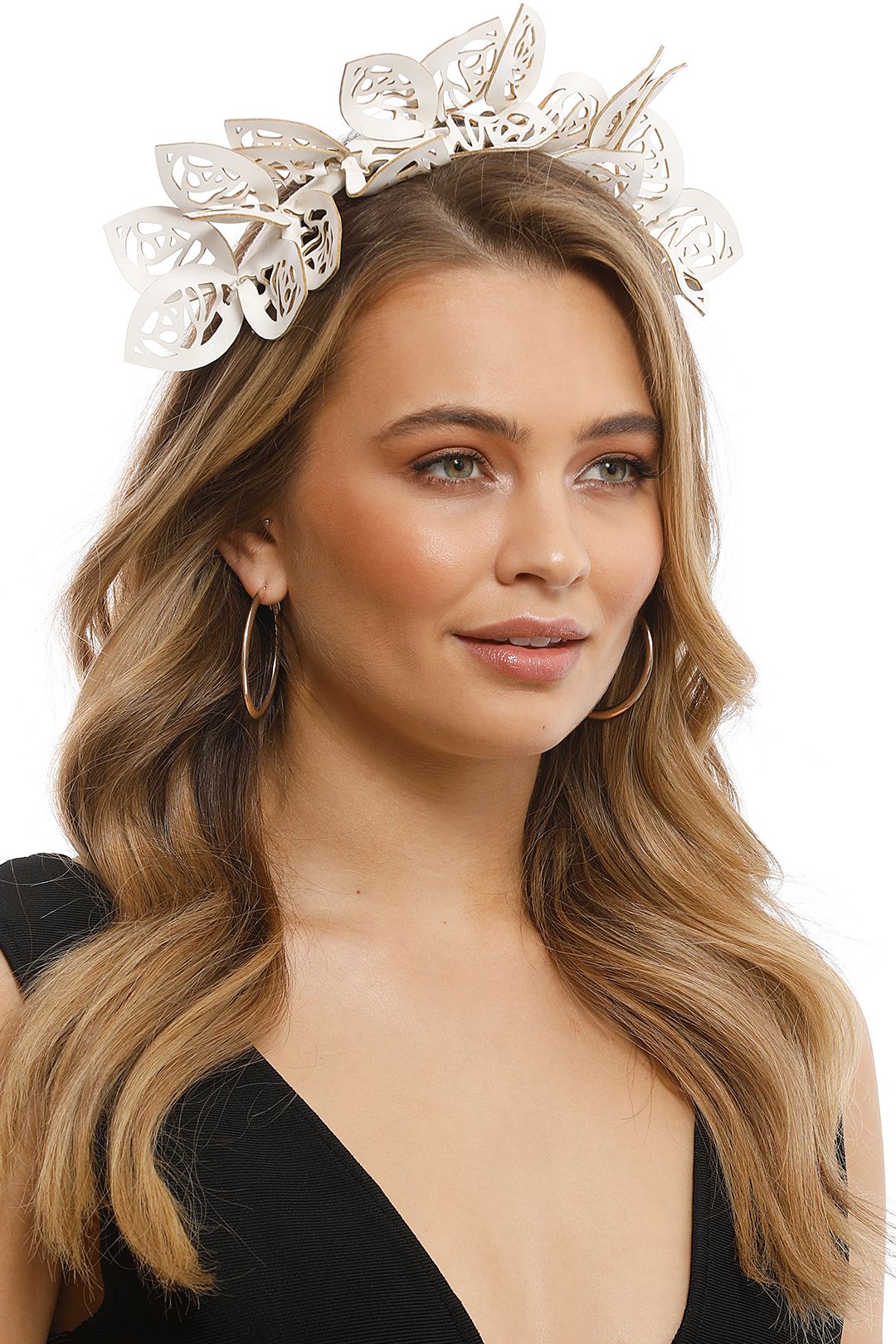 Morgan & Taylor Amy Fascinator in White main image 1