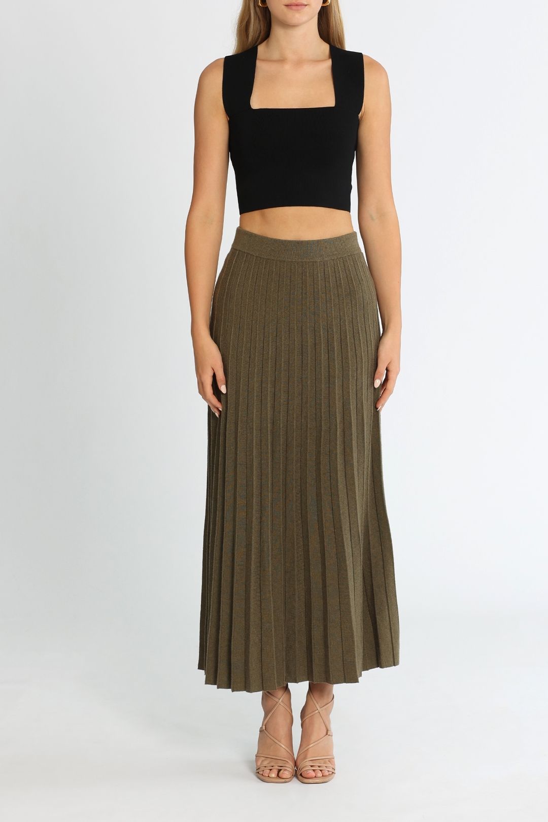 Morrison Cameron Pleated Maxi Skirt