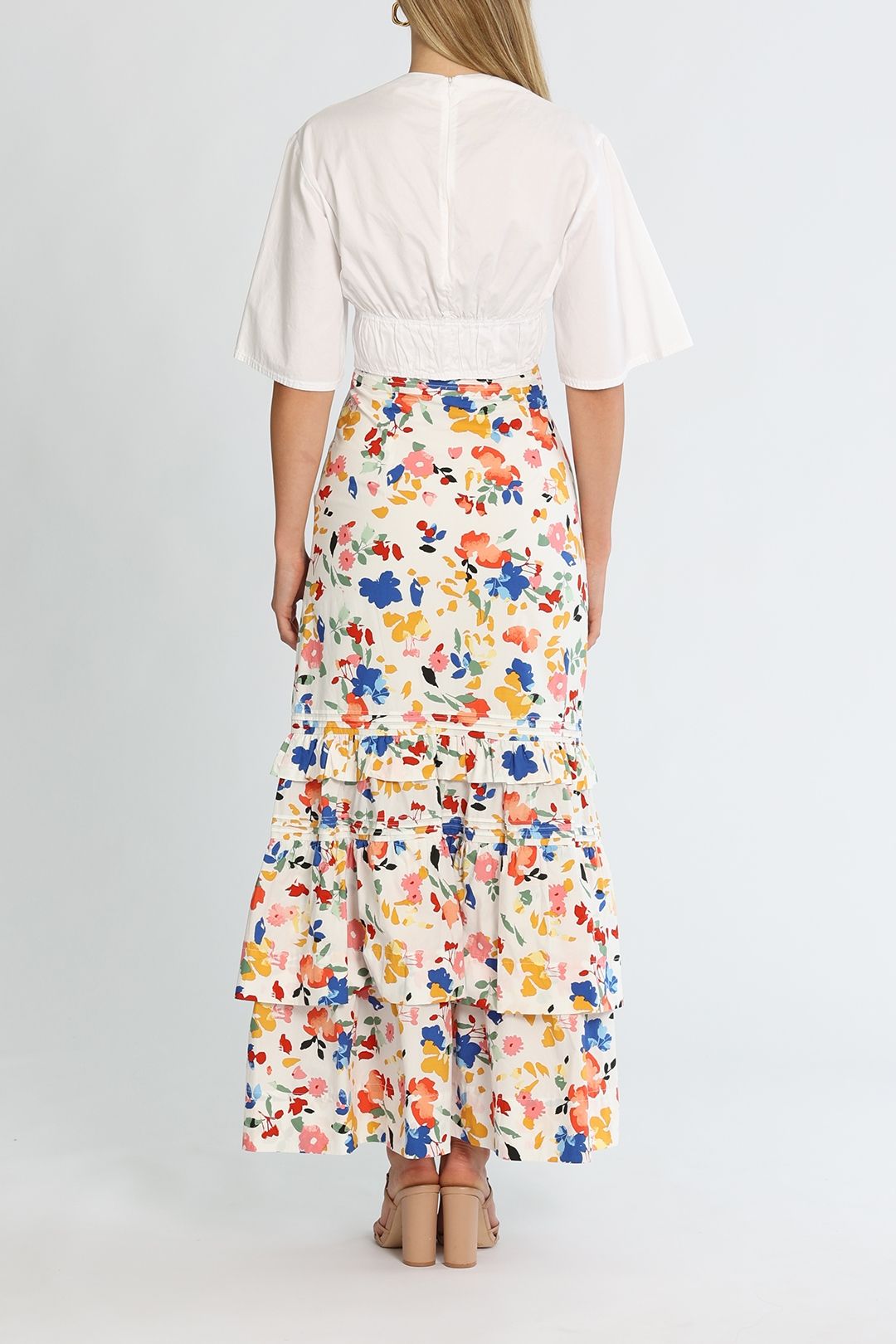 Hire Demi Floral Maxi Skirt in Print Morrison GlamCorner