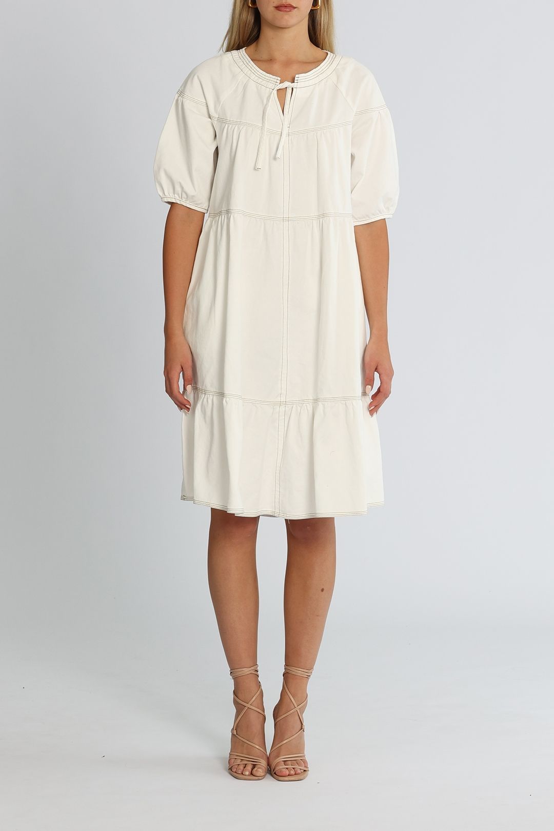 Short sleeve smock dress store