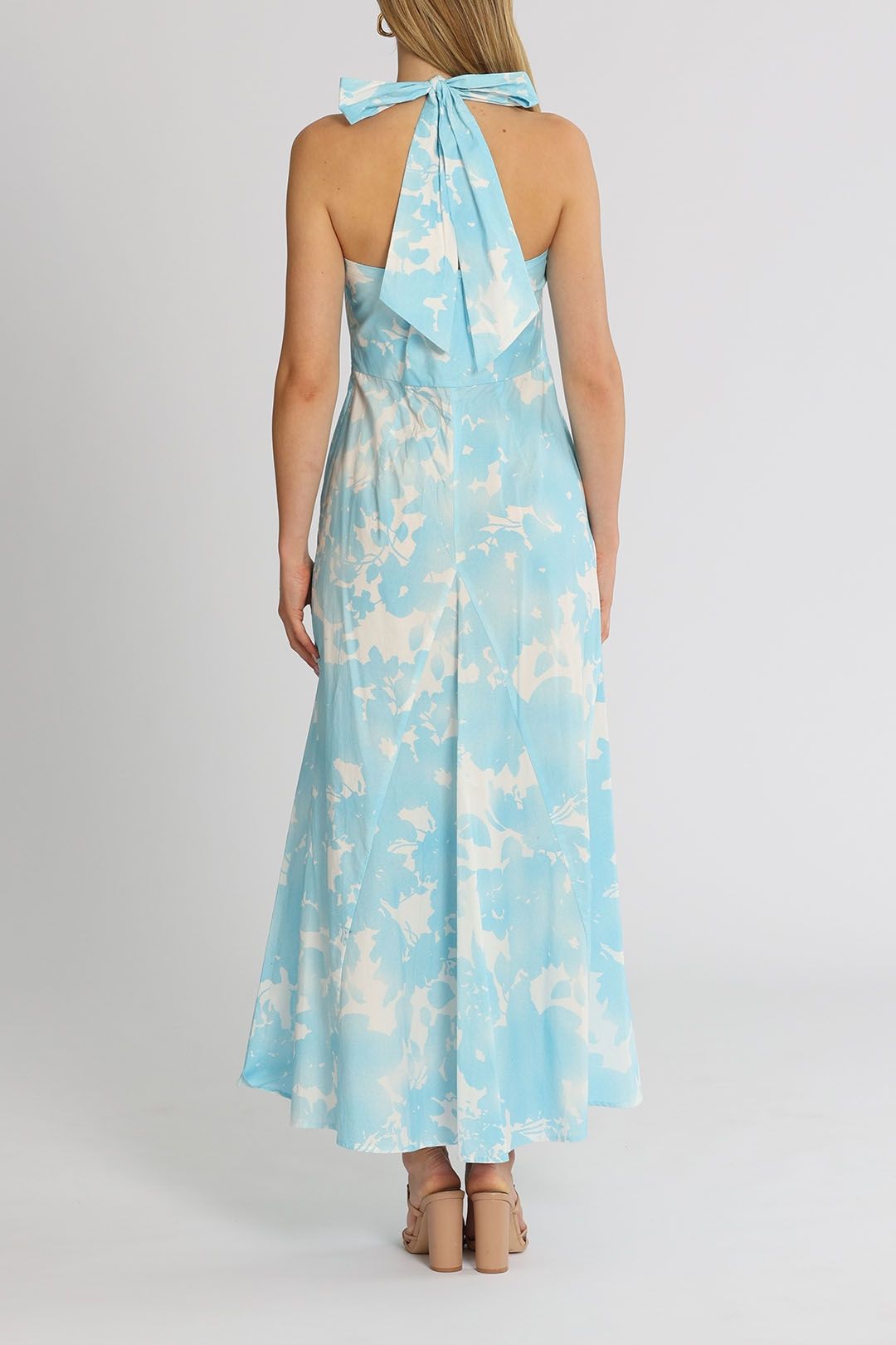 The Isadora Structured High-Neck Maxi Dress