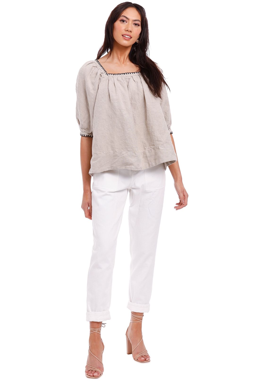 Morrison Marilyn Linen Top relaxed