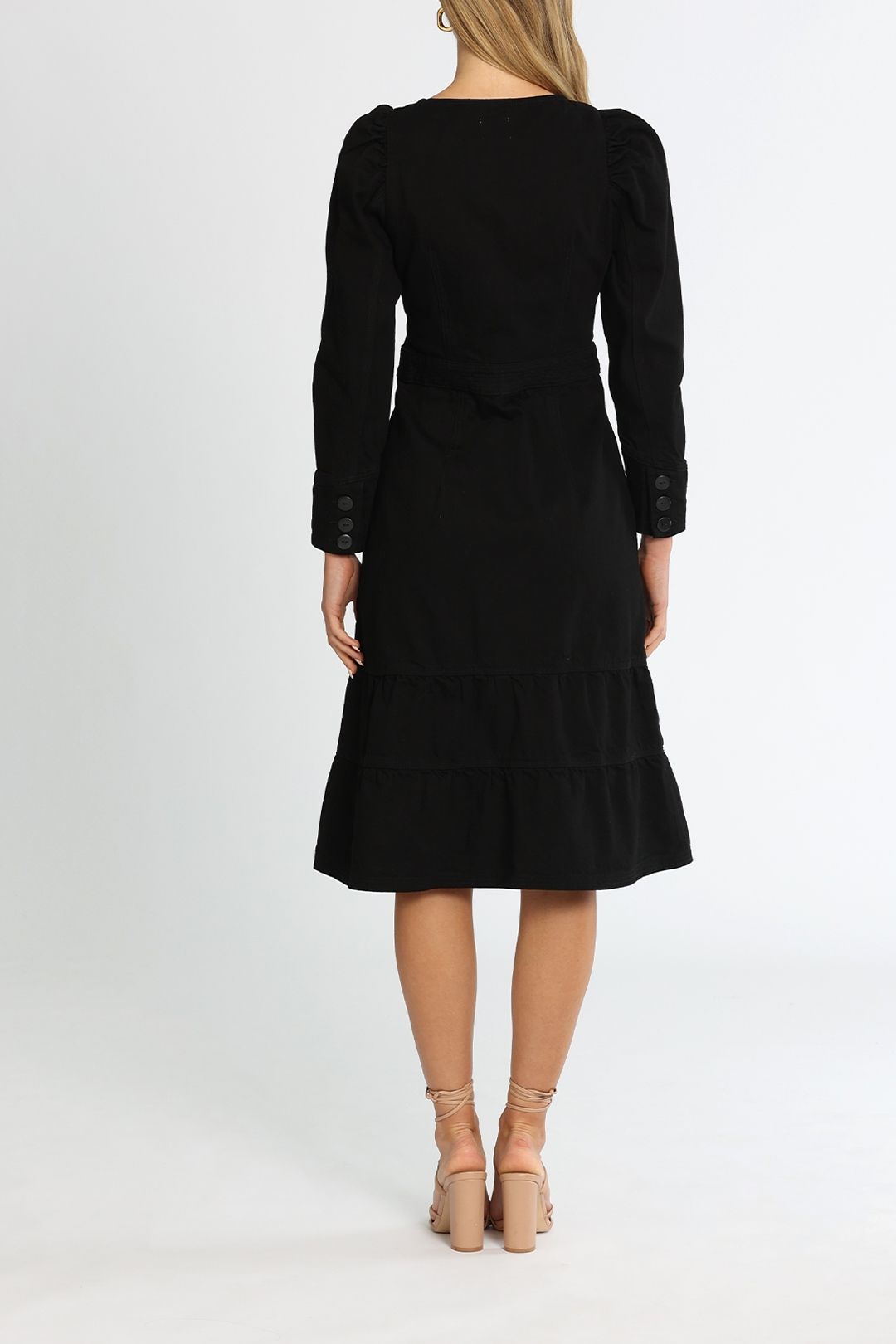 Hire Max Denim Dress in Black | Morrison | GlamCorner