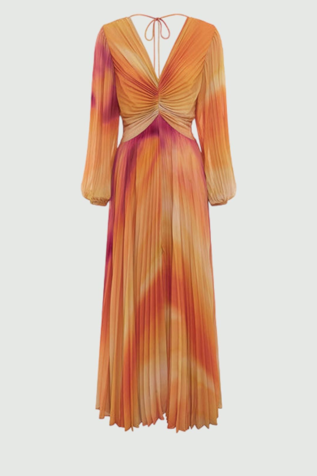 Ministry of Style Zephyr Pleated Long Sleeve Midi Dress