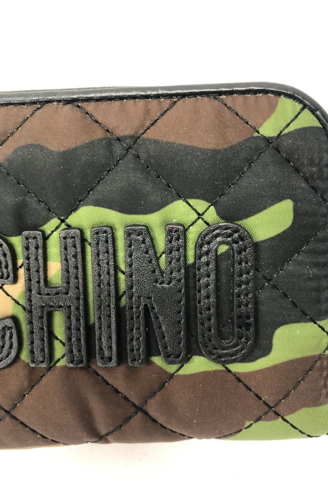 Moschino Camo Quilted Wallet