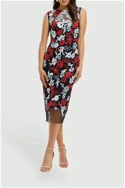 Moss-and-Spy-Primrose-Shift-Dress-Navy-and-Red-Front