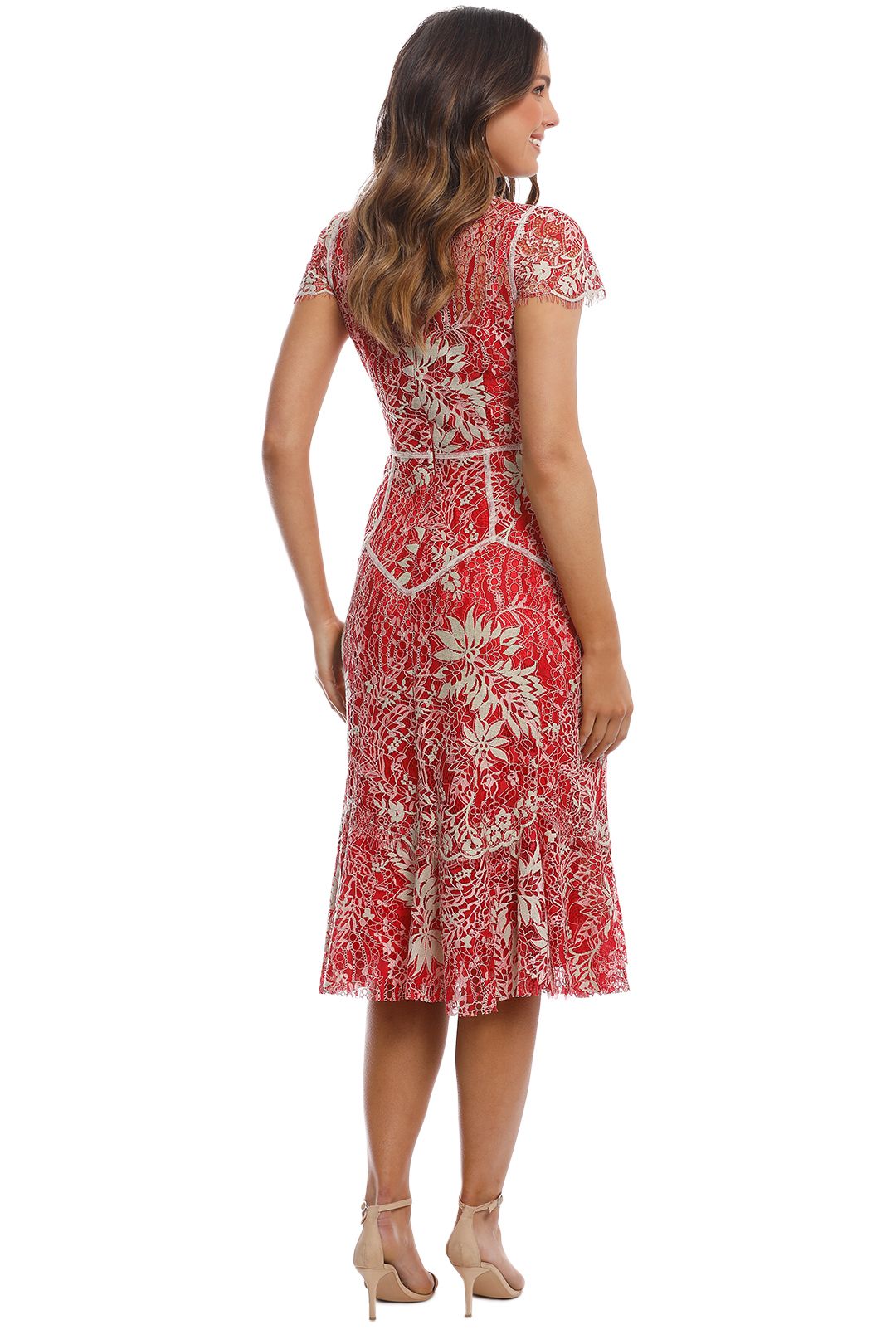 Annika High Neck Dress by Moss and Spy for Rent | GlamCorner