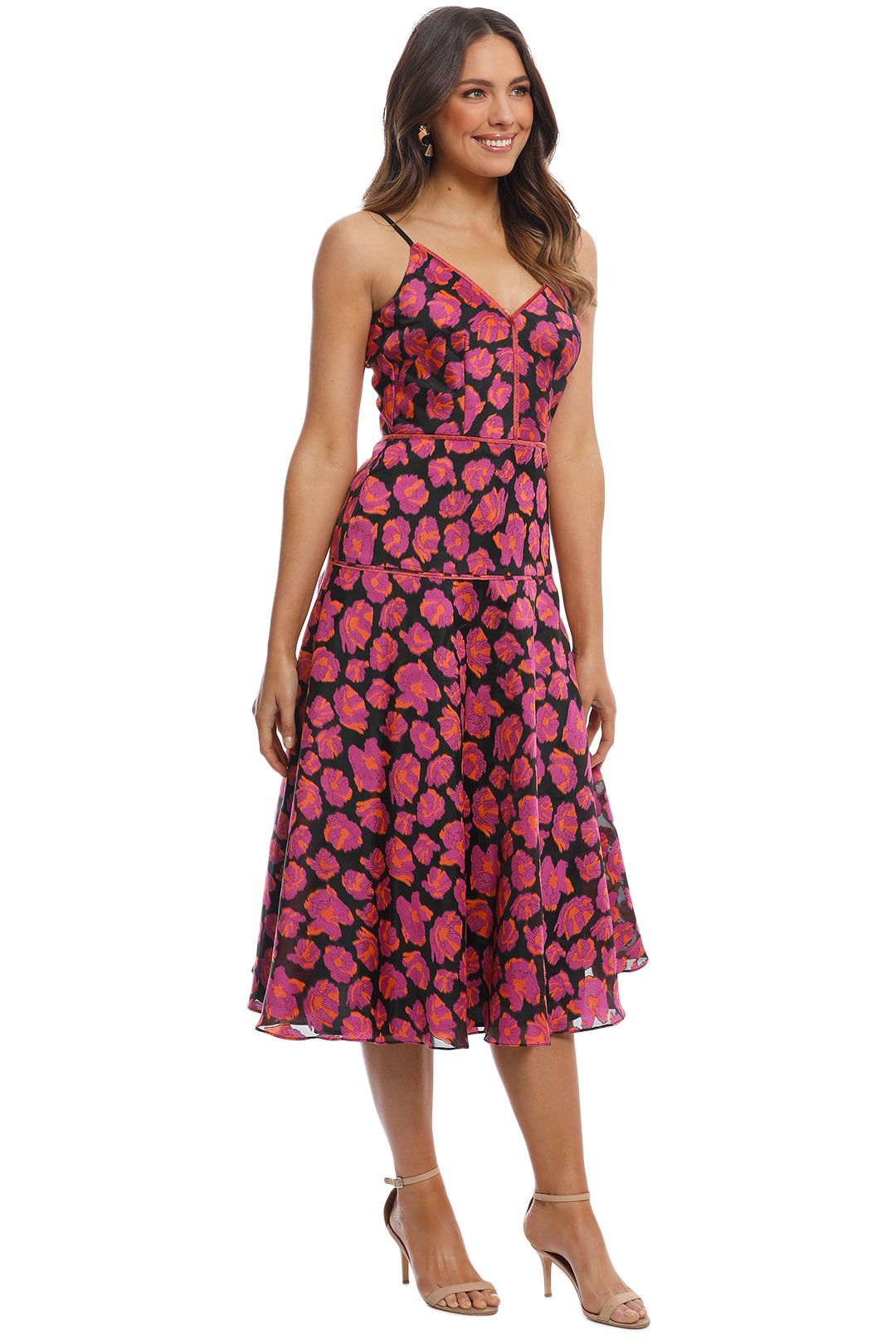 Moss and Spy - Lysander Dress - Pink Multi - Side
