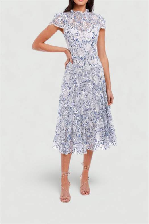 white christmas dresses Serendipity Reflection Midi Dress Black by Aje for Hire main image 0