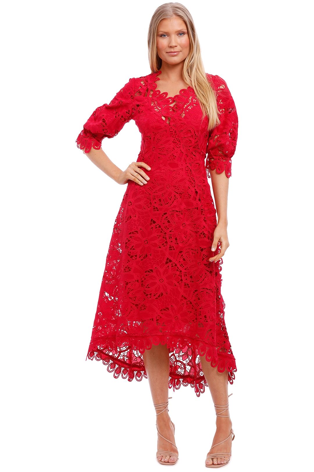 Moss and Spy Macgraw Short Sleeve Dress lace