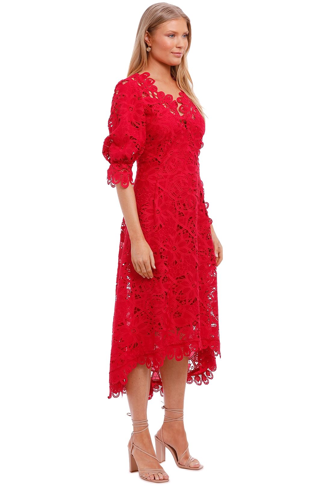 Moss and Spy Macgraw Short Sleeve Dress embroidery