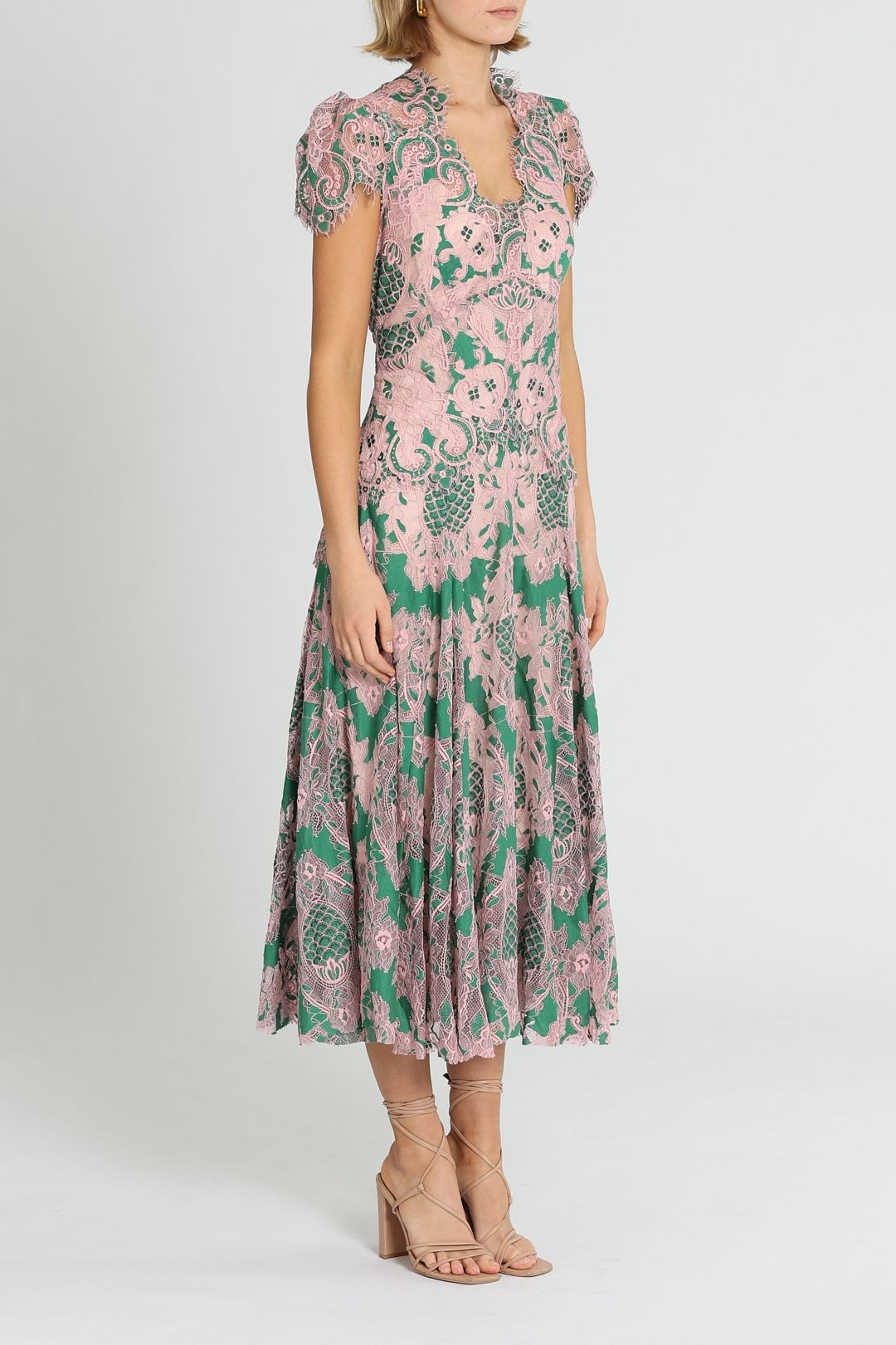 sienna cap sleeve long dress Hire Sienna Cap Sleeve Dress | Moss And Spy