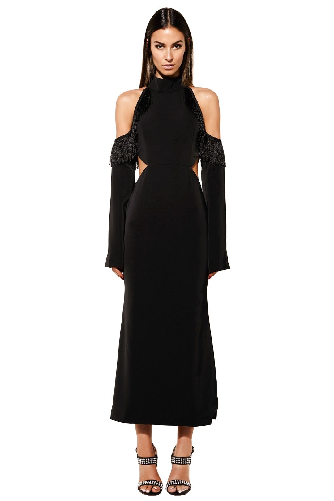 The Exponent of Breath Dress in Black by Mossman for Hire