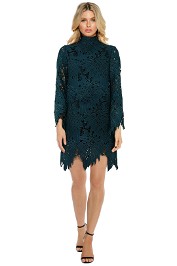 Mossman - The Rose Garden Dress - Teal - Front