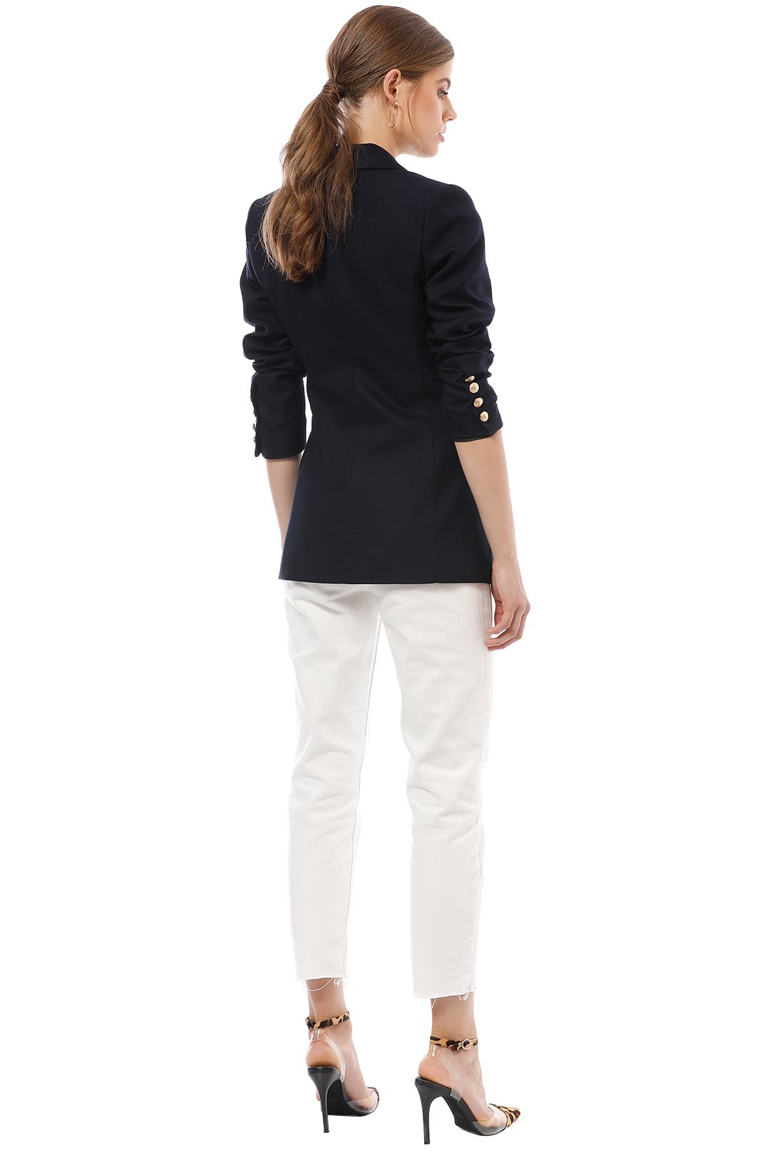 Mossman red blazer top
