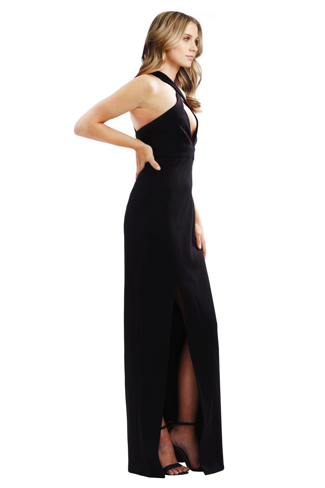 Nicholas sleek shop ponti split gown