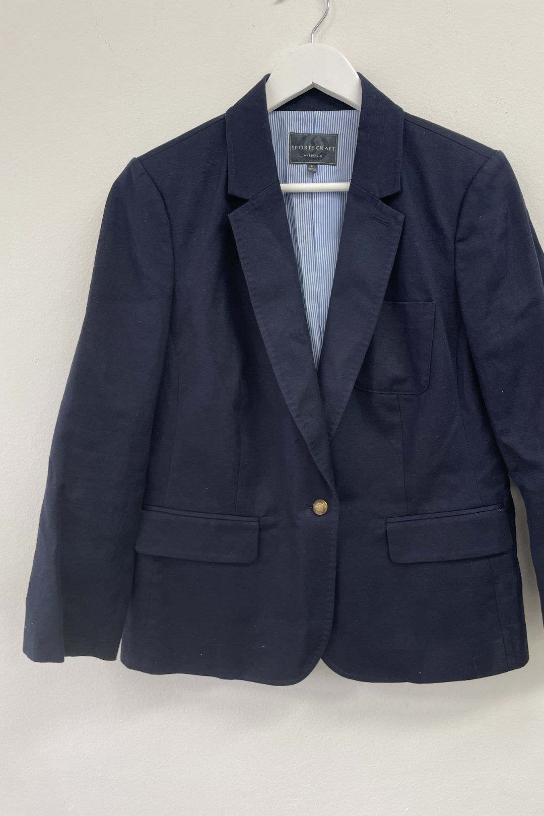 Navy Single Breasted Blazer