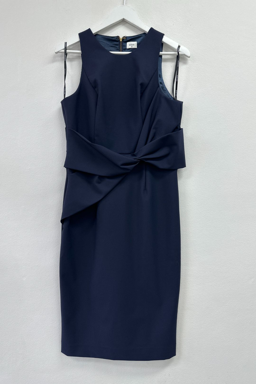 Buy Navy Twist Front Midi Dress Sheike GlamCorner