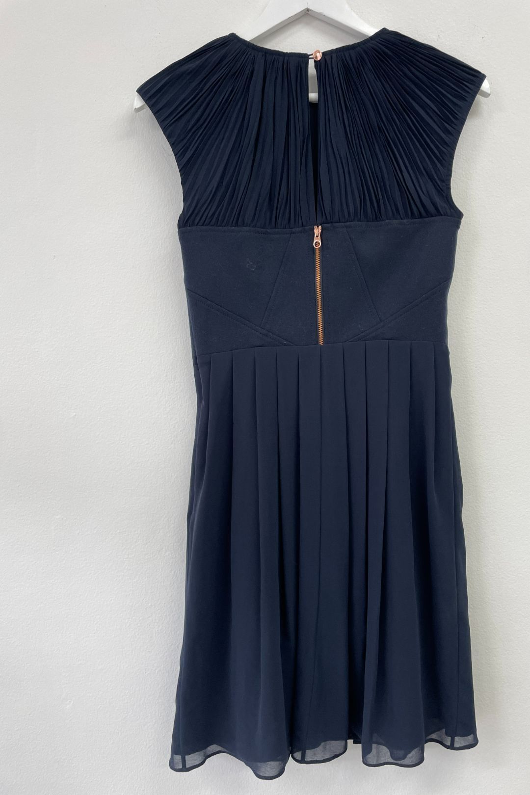 strapless open back dress Ted Baker London Pale Blue Floral Lauraen Off Shoulder Dress Ted Baker –  Style Exchange Boutique PGH