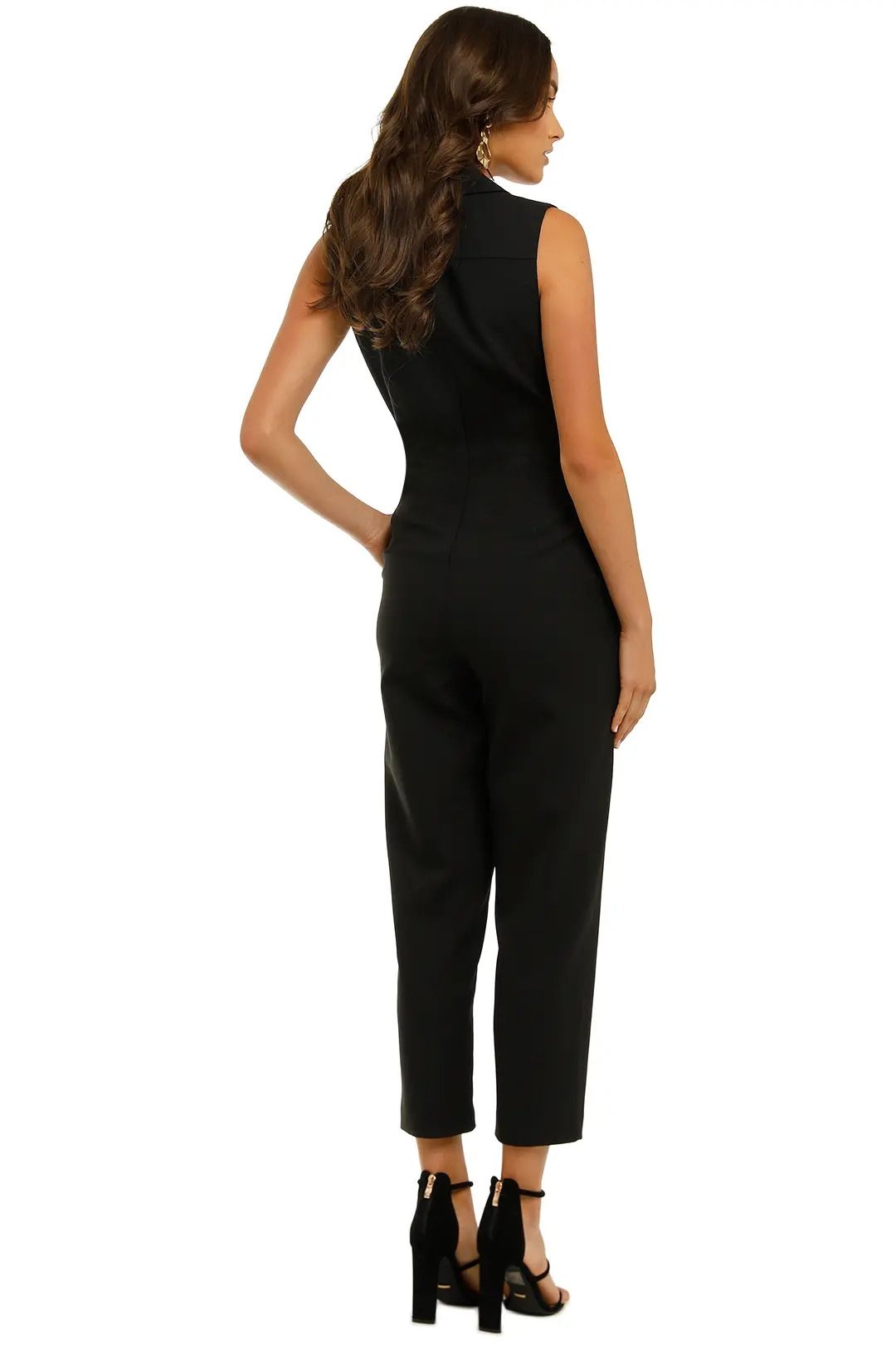 Dahlia Jumpsuit in Black by Nicholas for Hire | GlamCorner