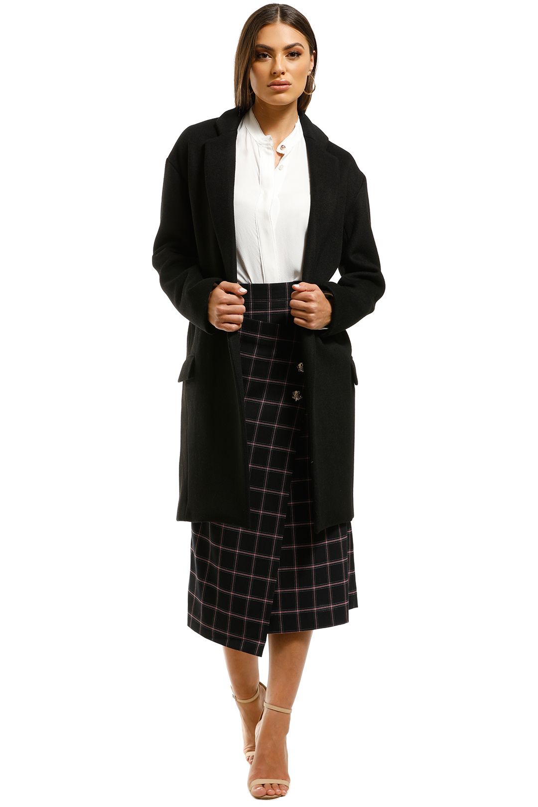 Nicholas-The-Label-Drop-Shoulder-Coat-Black-Front