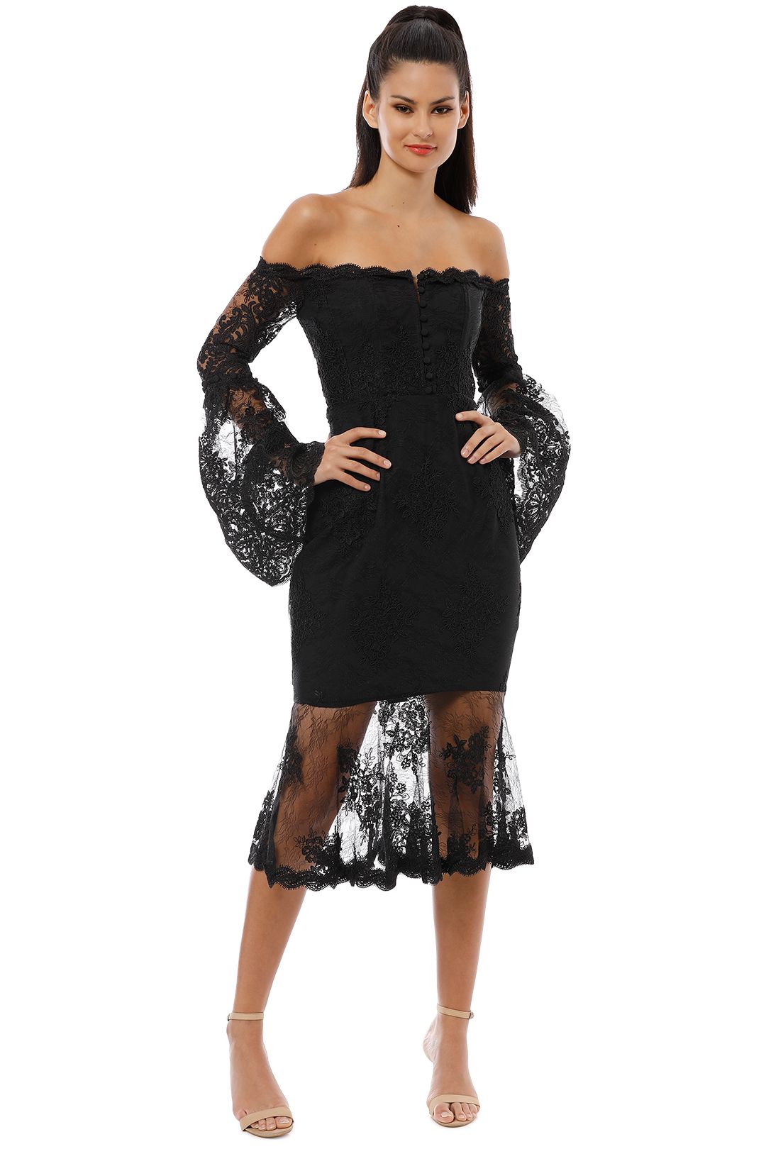 Twiggy Off Shoulder Dress by Camilla and Marc for Hire