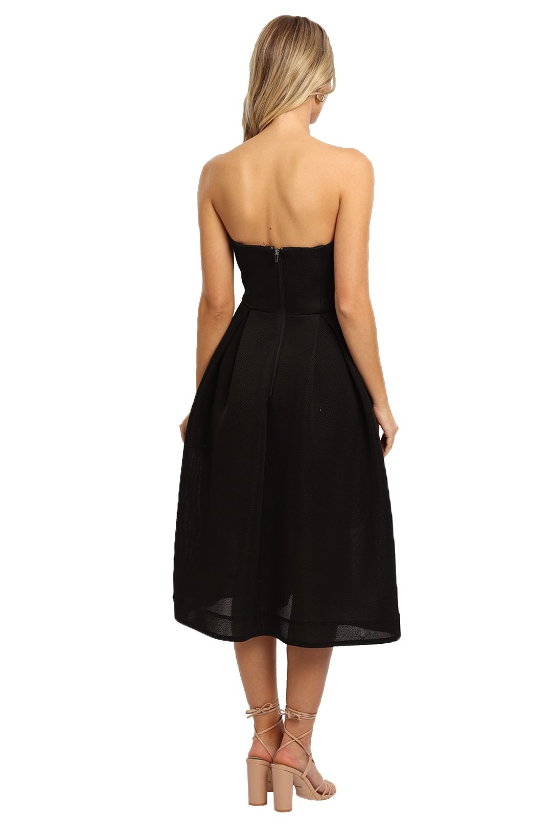 Black Mesh Ball Gown
