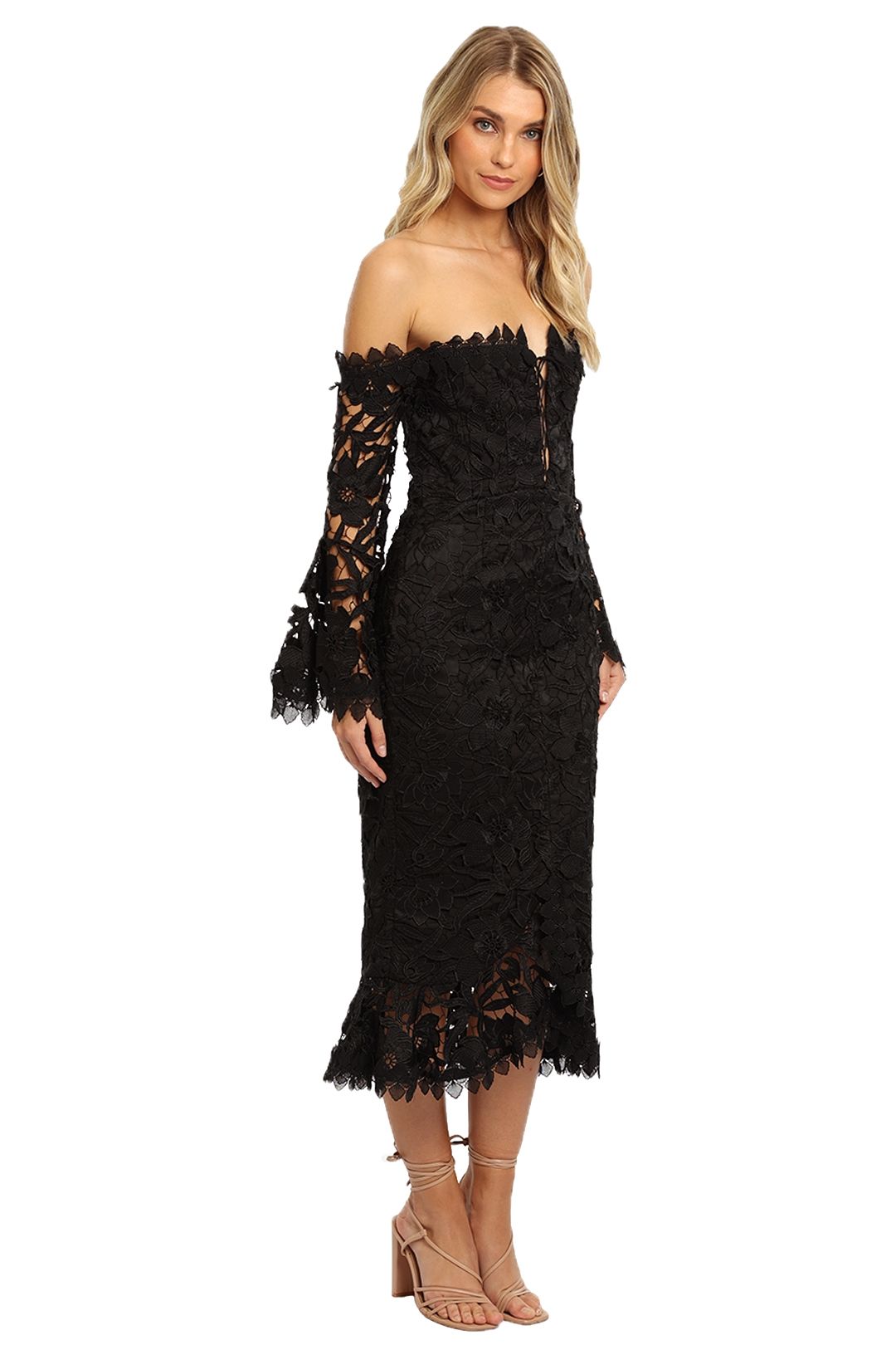 Nicholas black 2024 lace dress