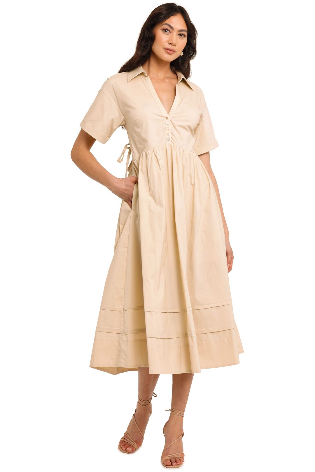 Nicholas linen dress deals