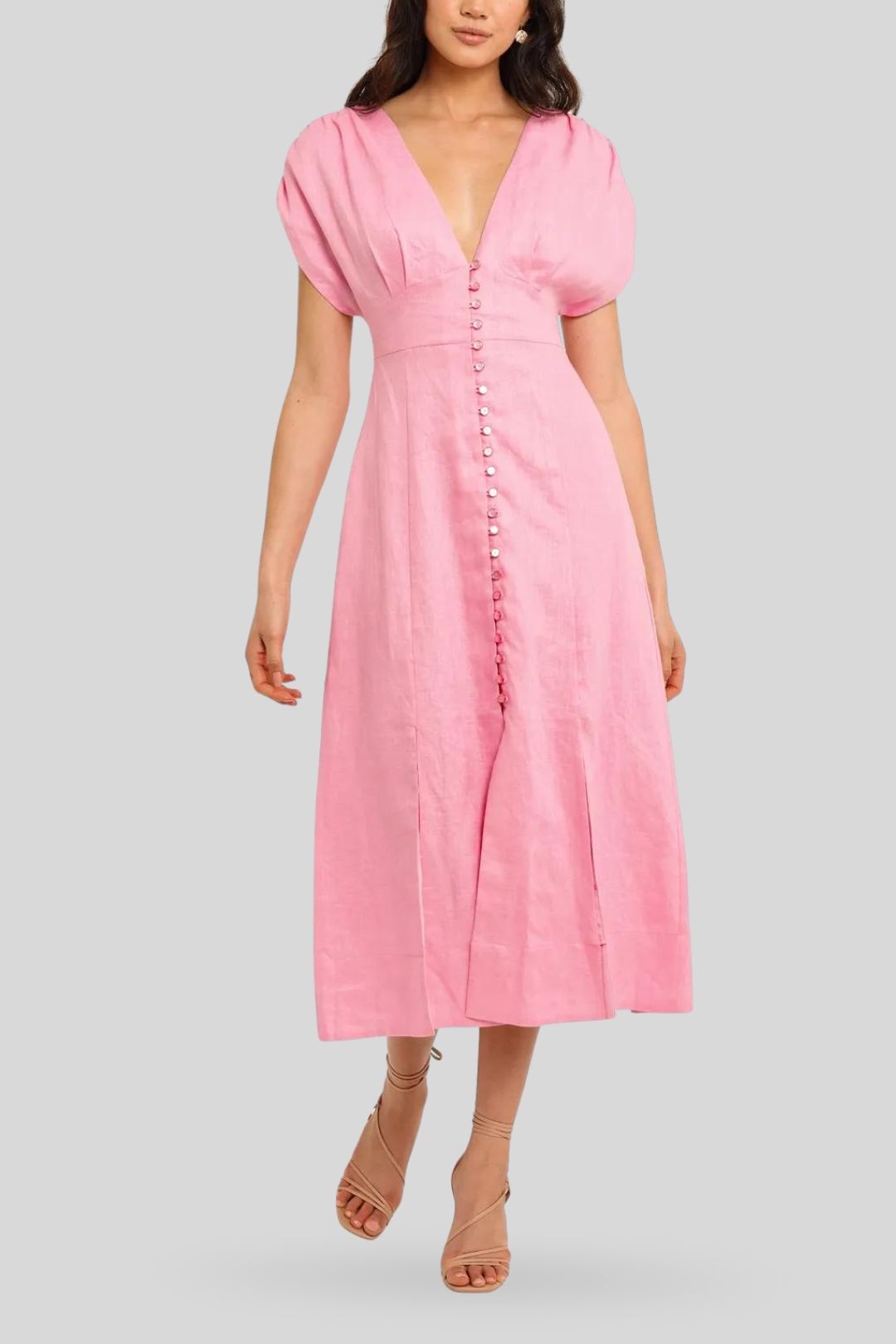 Nicholas Crissy Dress Flamingo pink