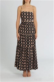 Nicholas Maxi Dress Casablanca Tile With Belt