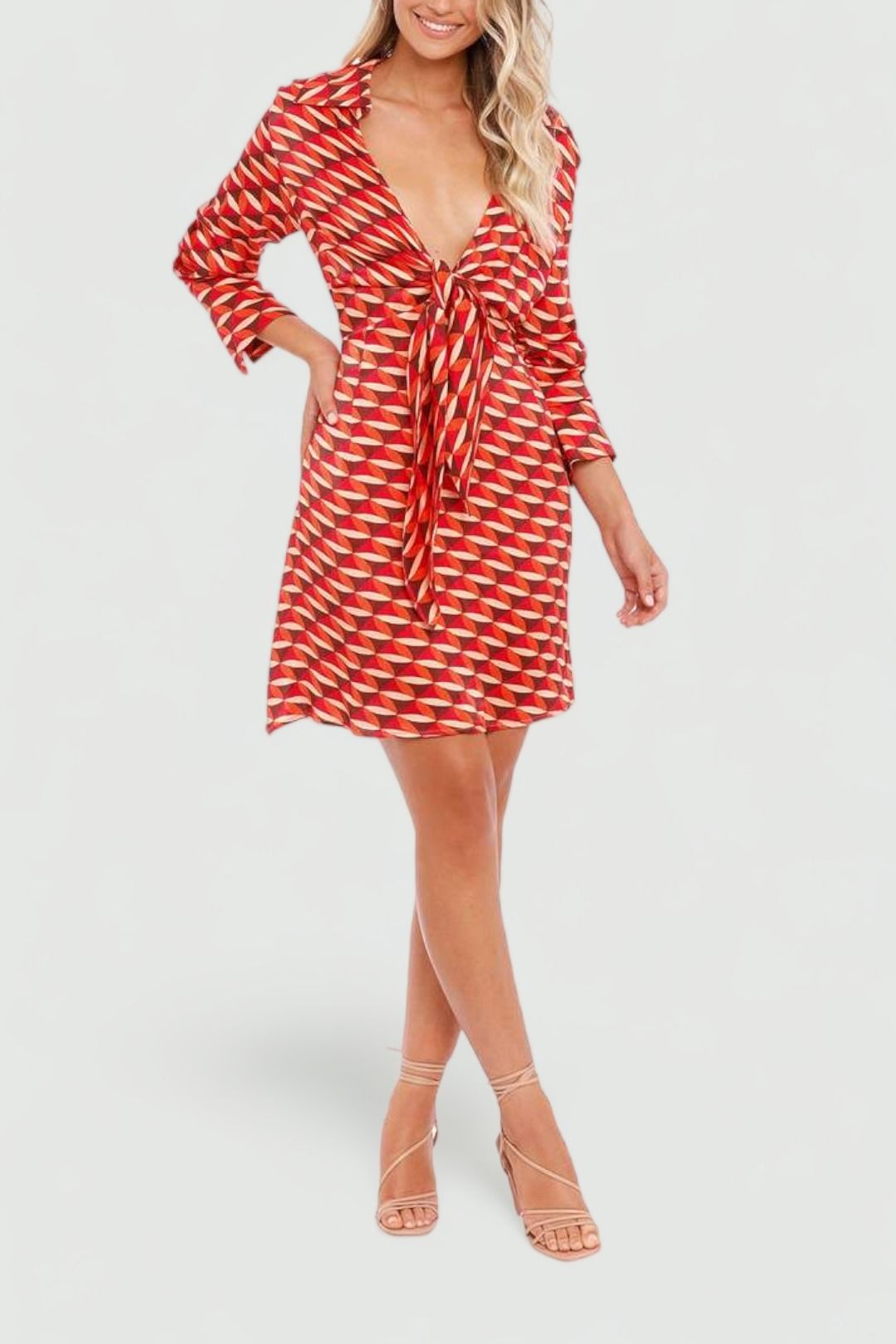 Nicolas tie front outlet maxi dress