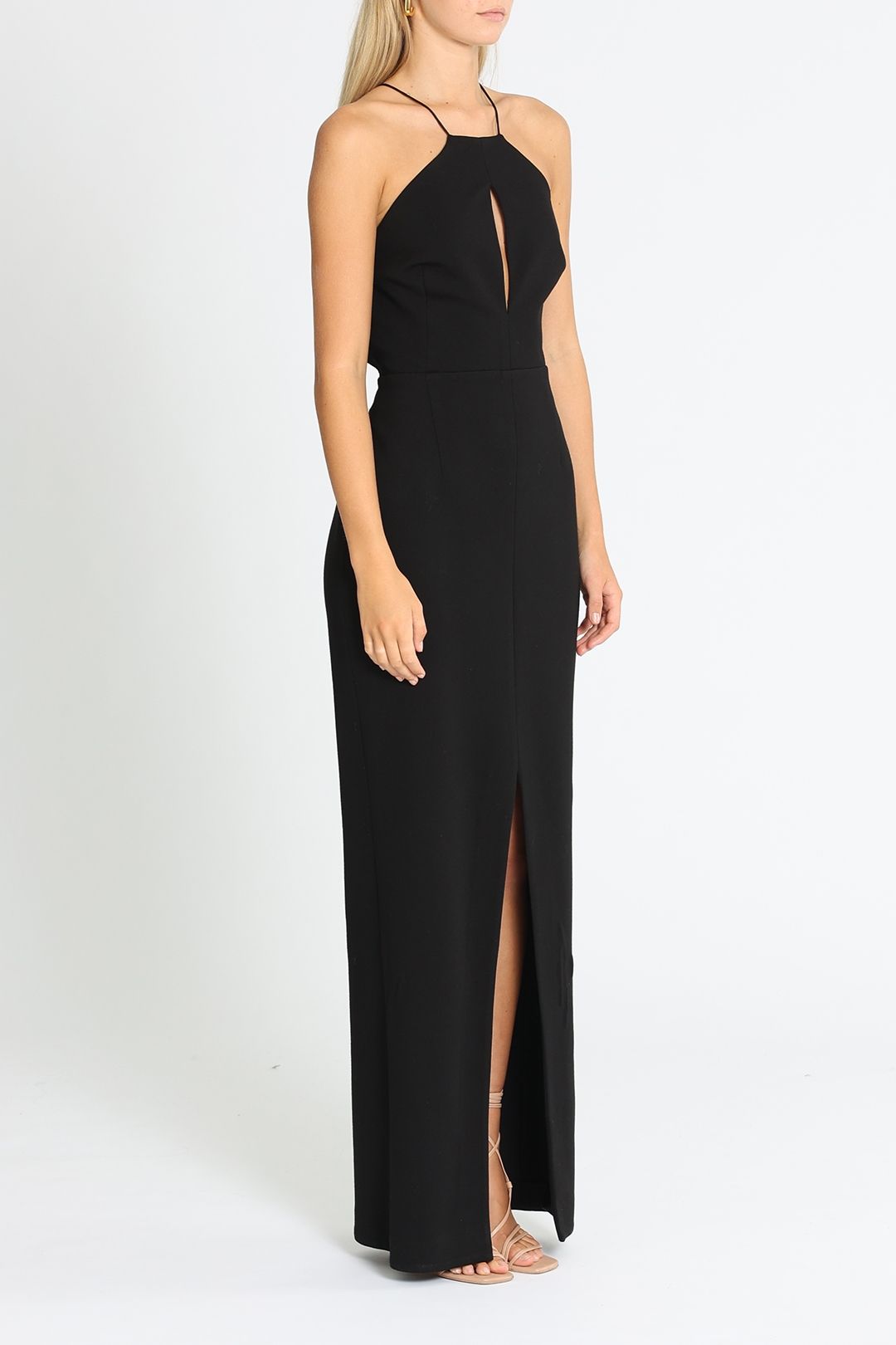 Nicholas Rouleau Strap Gown Black Cutout