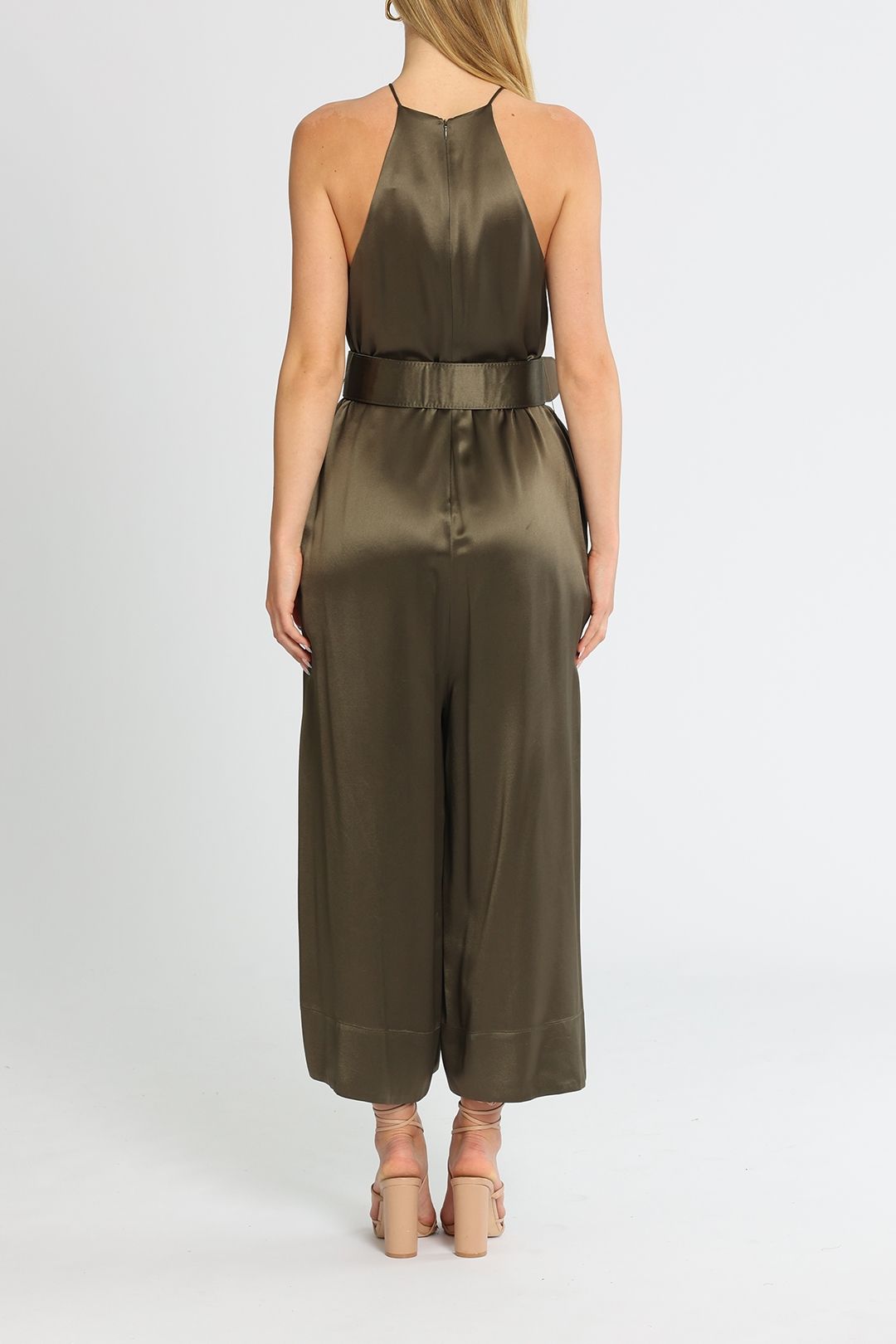 Nicholas Samira Jumpsuit Khaki Sleeveless