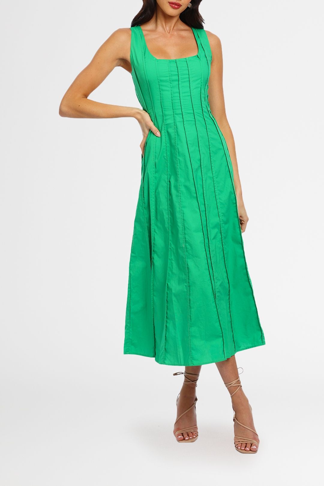 Hire Talullah Dress in Emerald, Nicholas