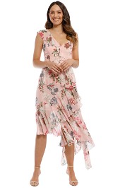 Nicholas the Label - Lilac Floral Frill Dress - Pink - Front