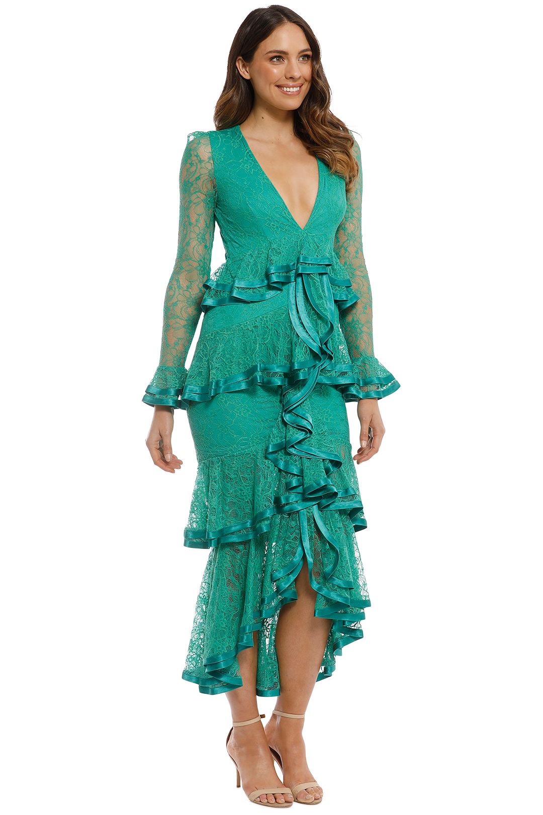 Nicola finetti green dress store