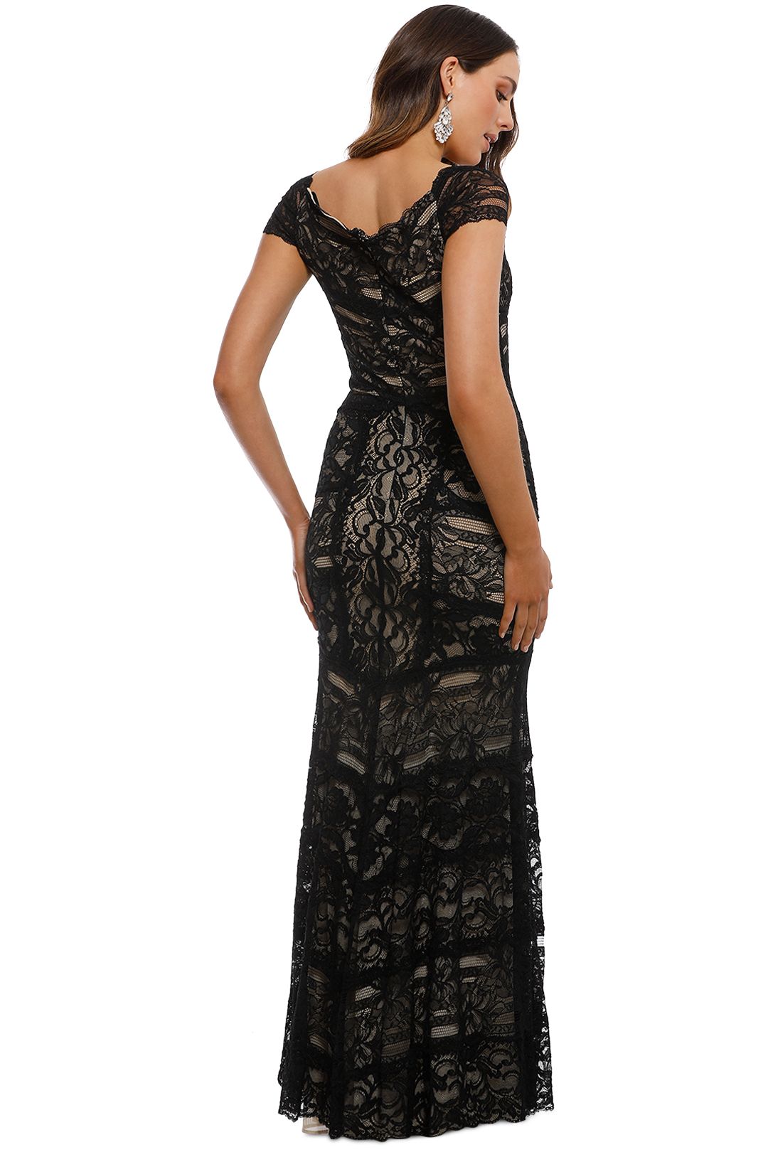 Loren Stretch Lace Gown by Nicole Miller for Hire GlamCorner