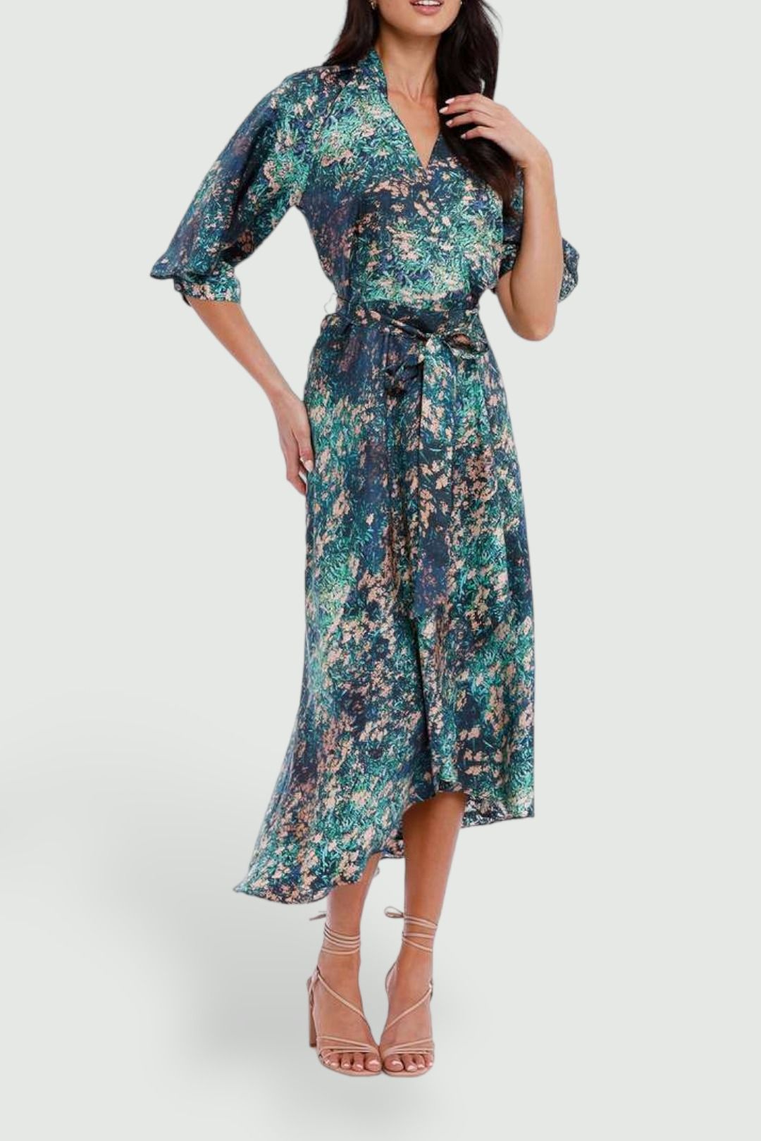 Hire Night Grass Wrap Dress Ginger and Smart GlamCorner