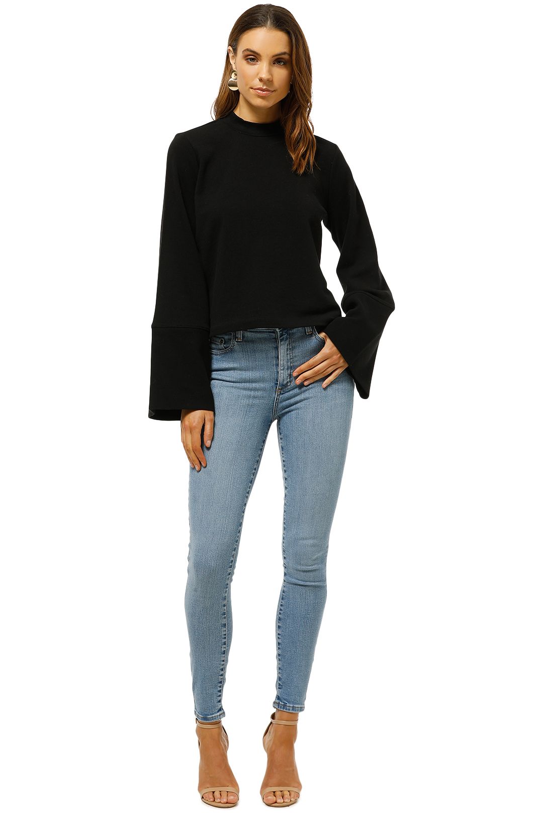 Nobody-Denim-Bella-Sweat-King-Black-Front