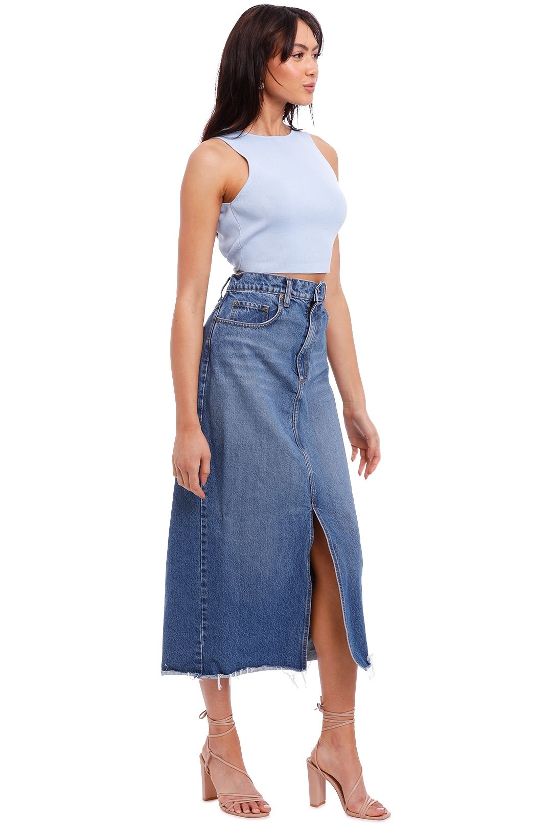 Nobody denim a line skirt sale