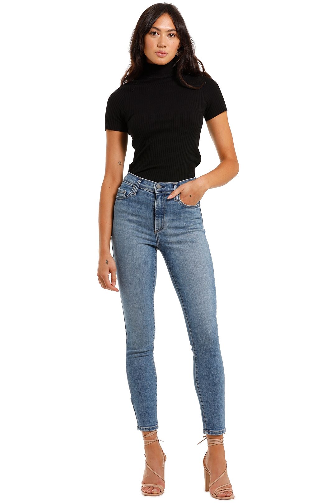 Cult Skinny Ankle Mid Authentic Indigo high