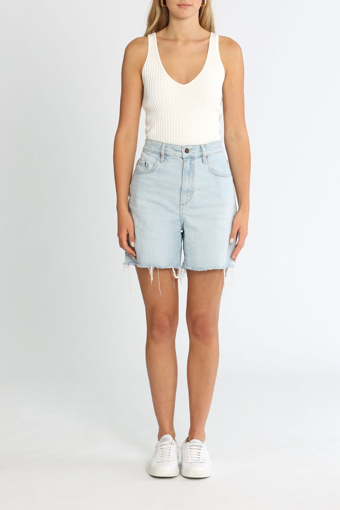Hire Frankie Bermuda Short in Tranquil Nobody Denim GlamCorner