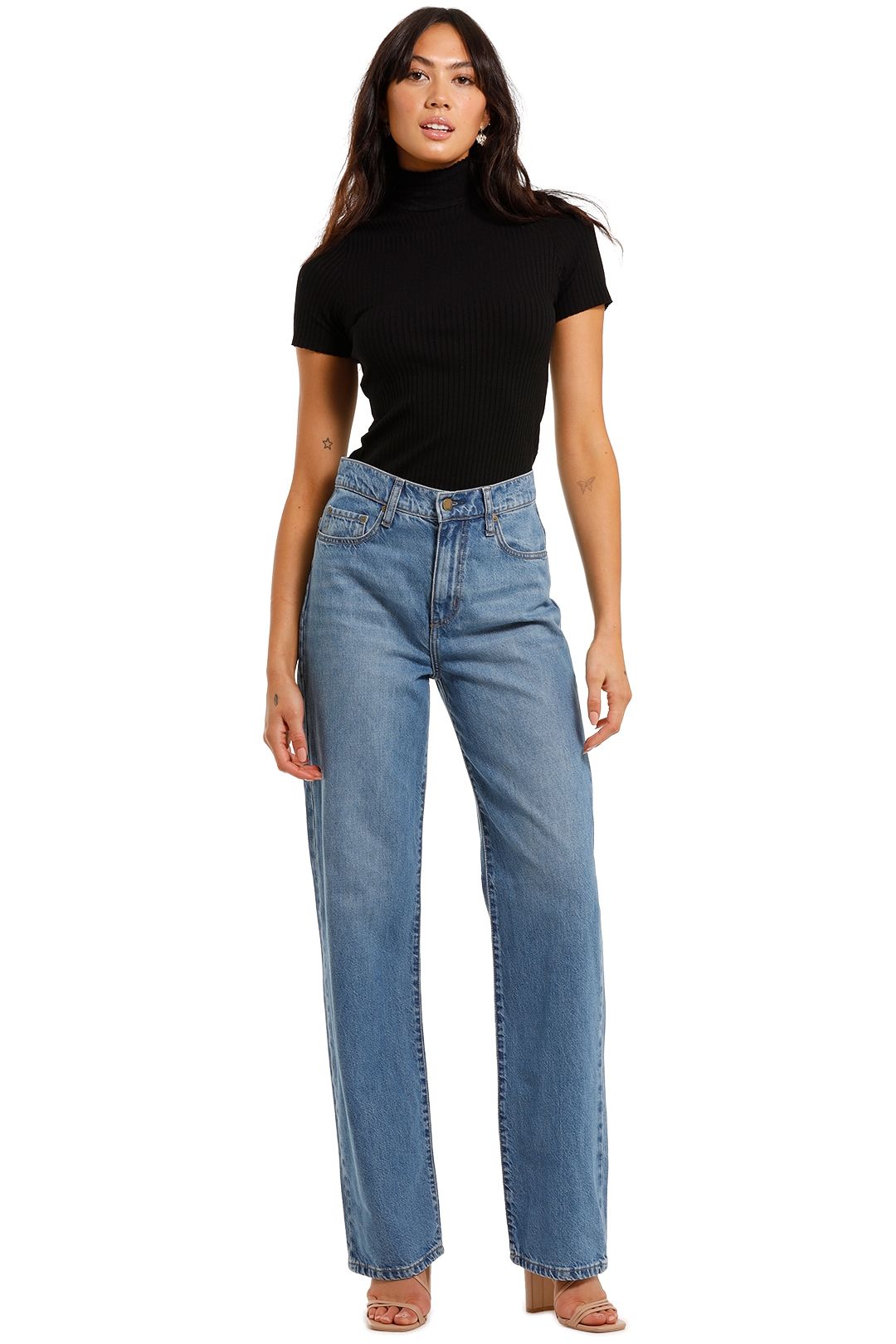 Nobody Denim Lou Jean Deep Sea straight