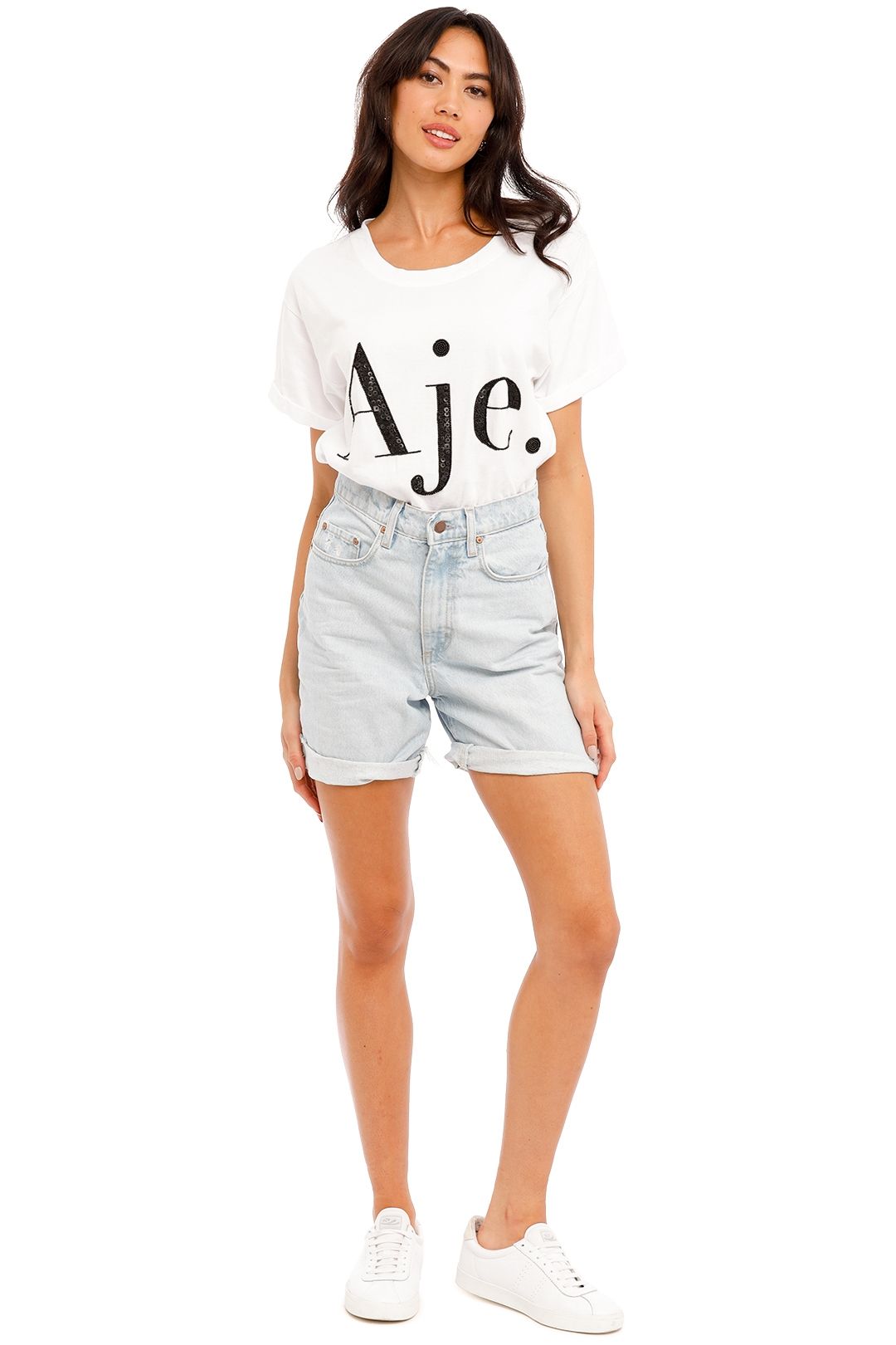Hire Tyler Shorts in Stream Nobody Denim GlamCorner