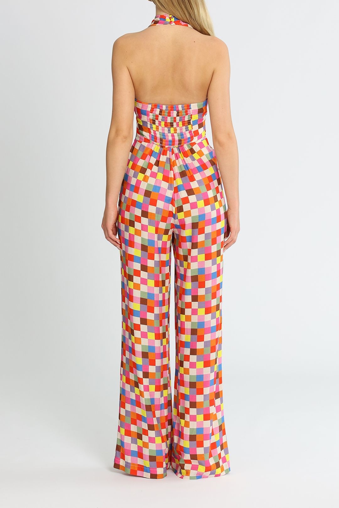 Nocturne Pixel Jumpsuit Halter Neck